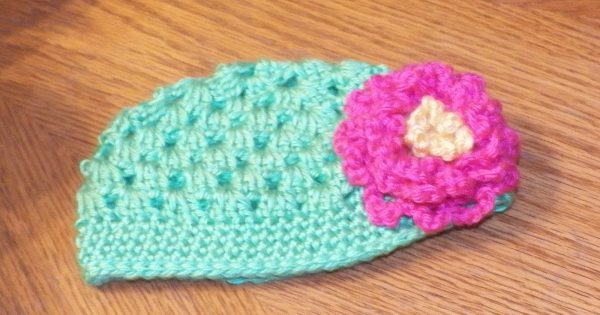 Crochet Flower For Baby Hat 50 Free Crochet Baby Hat Patterns for