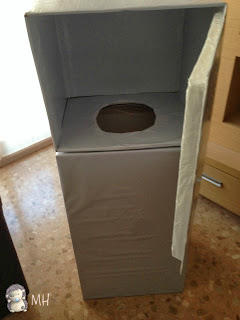 Disfraz de cabeza en congelador