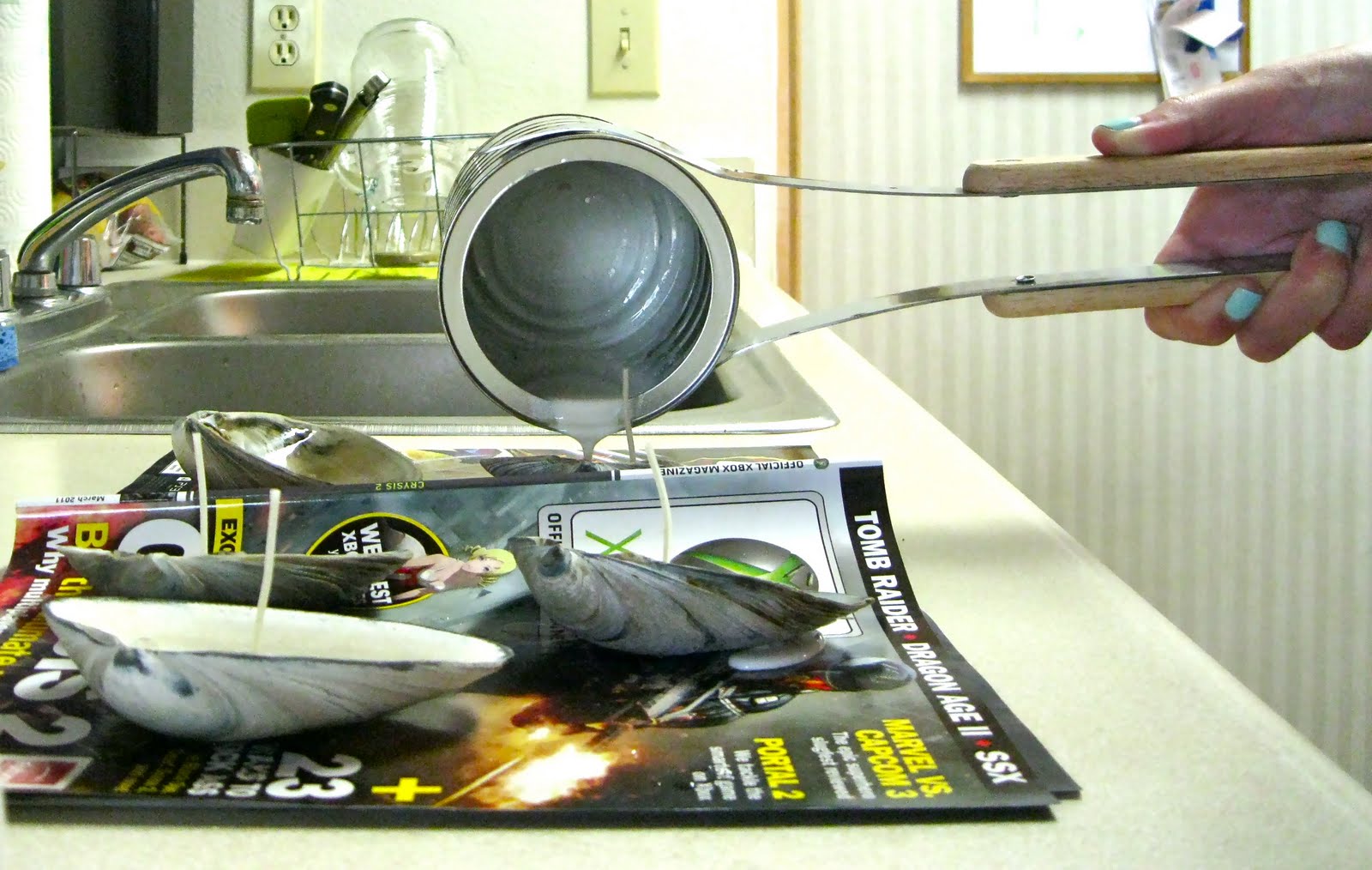 Art For All Craft Seashell Surf Wax Candles