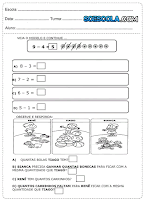 Adição e Subtração - Atividades de Matemática Adição e Subtração - Atividades de Matemática