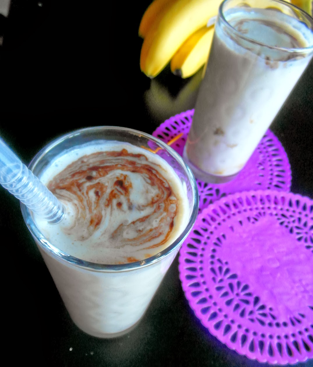 Banana Cocoa smoothie Banana Cocoa (innovative)Lassi,Indian style smoothie