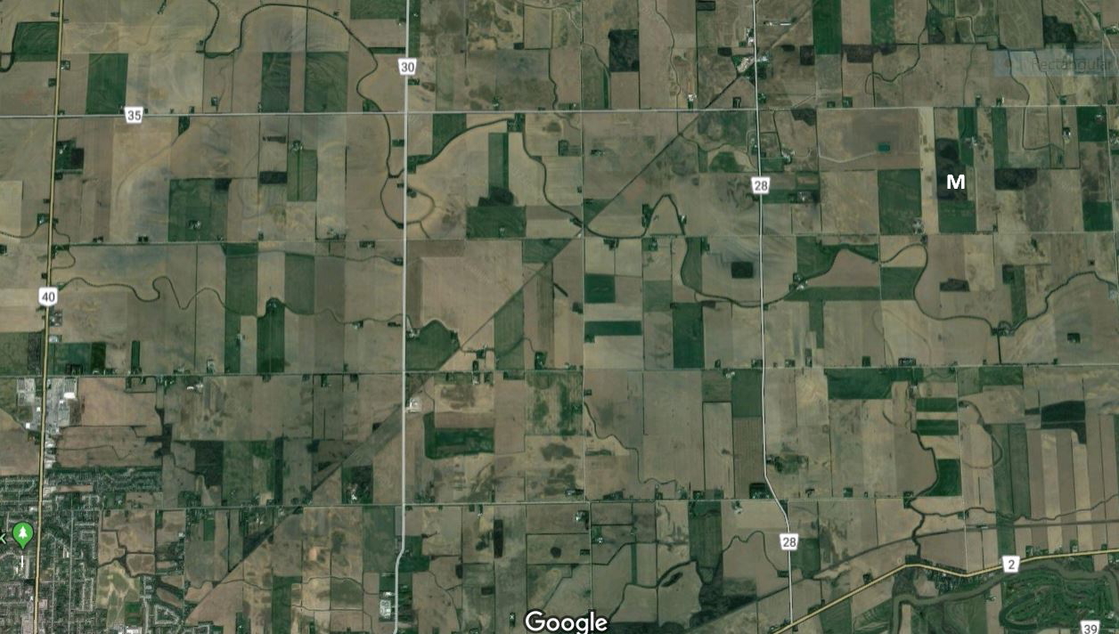 this closer map shows the configuration outlined by the blue line the gravel road along the bottom of the photo is darrell line this closer map shows the configuration outlined by the blue line the gravel road along the bottom of the photo is darrell line