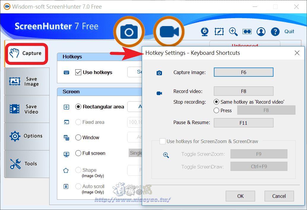 ScreenHunter Free 電腦螢幕畫面截圖