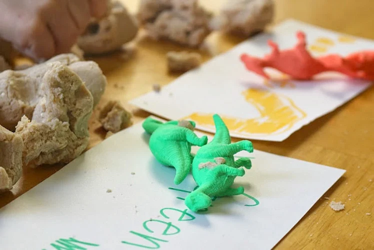 Play Dough Dinosaur Activity