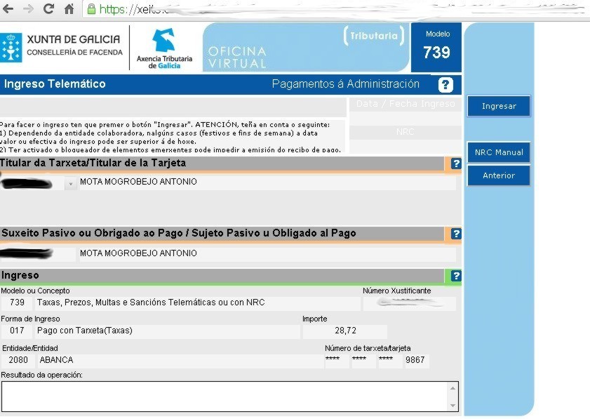 UNITEGA Hemos probado la OFICINA VIRTUAL de la Xunta de Galicia para