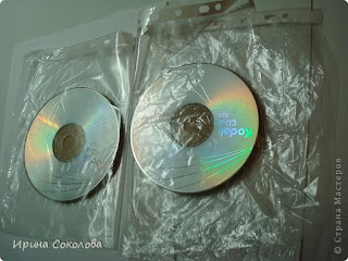  Подставки под чашки из CD- дисков (декупаж)