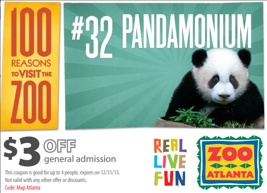 Performance Codes Online In Store Coupon ZOO ATLANTA 3 Off General  Performance Codes Online In Store Coupon ZOO ATLANTA 3 Off General