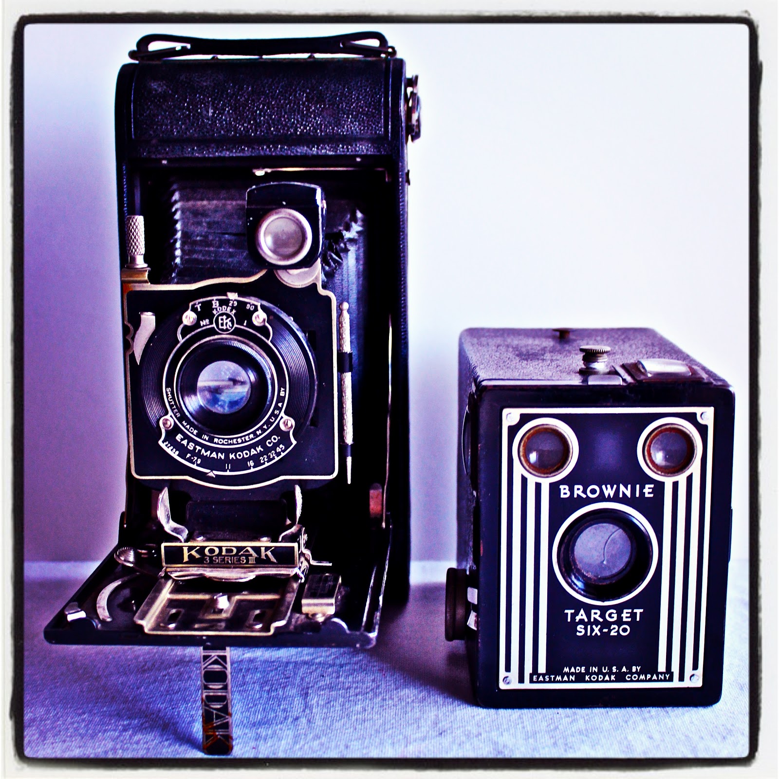 ART SKOOL DAMAGE Christian Montone 1940s Cameras Bellows & Brownie