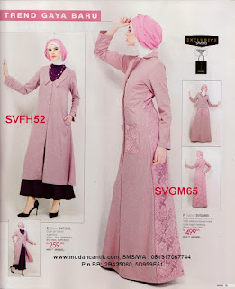gamis modern pink gamis modern pink