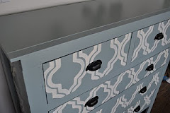 Hand Painted Blue Sideboard