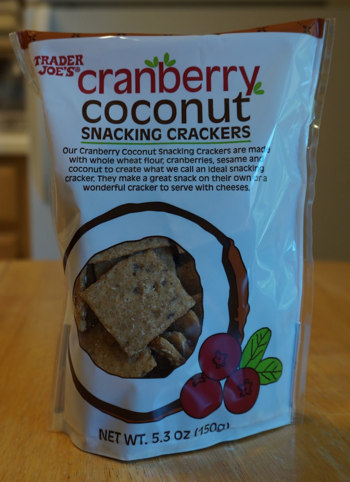 Exploring Trader Joe's Trader Joe's Cranberry Coconut Snacking Crackers