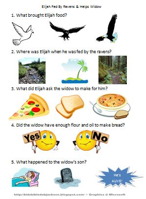 Bible Fun For Kids: Elijah Fed by Ravens