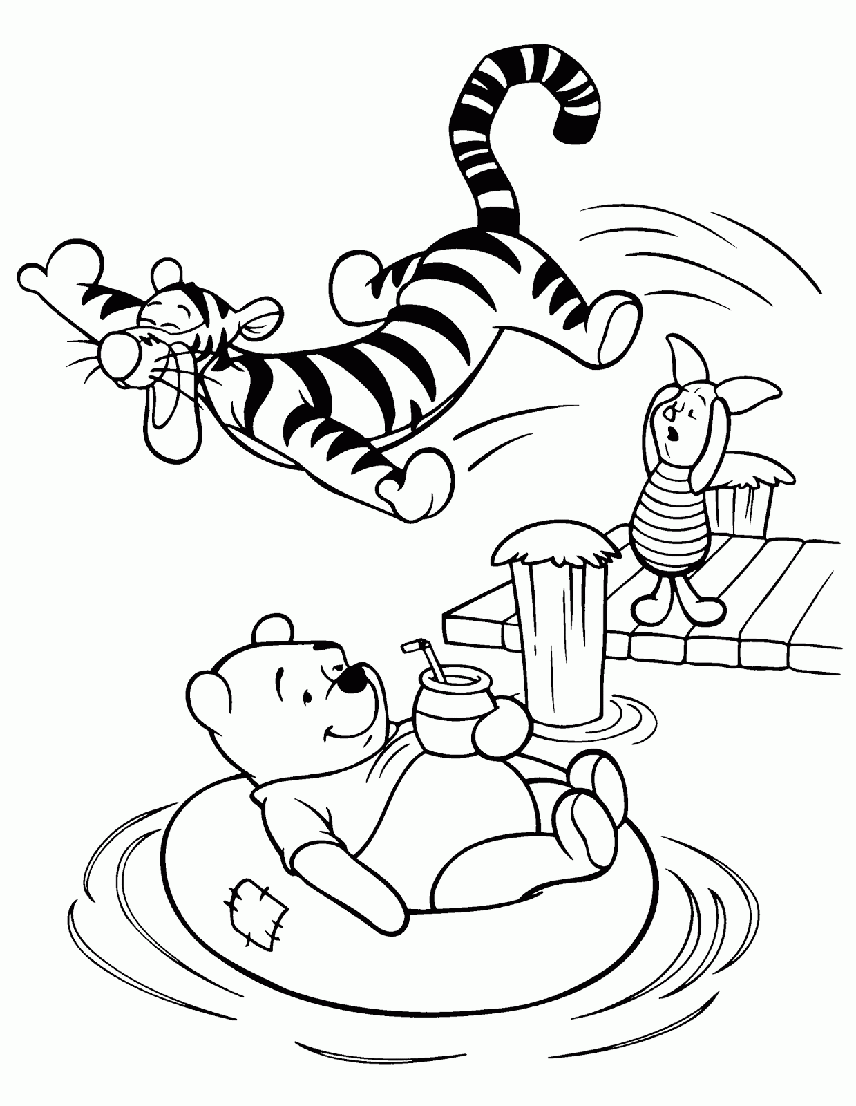 7 Walt Disney Winnie The Pooh and Friends Coloring Pages