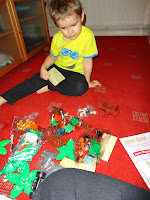 Big Boy assessing the Lego Duplo Photo Safari Set