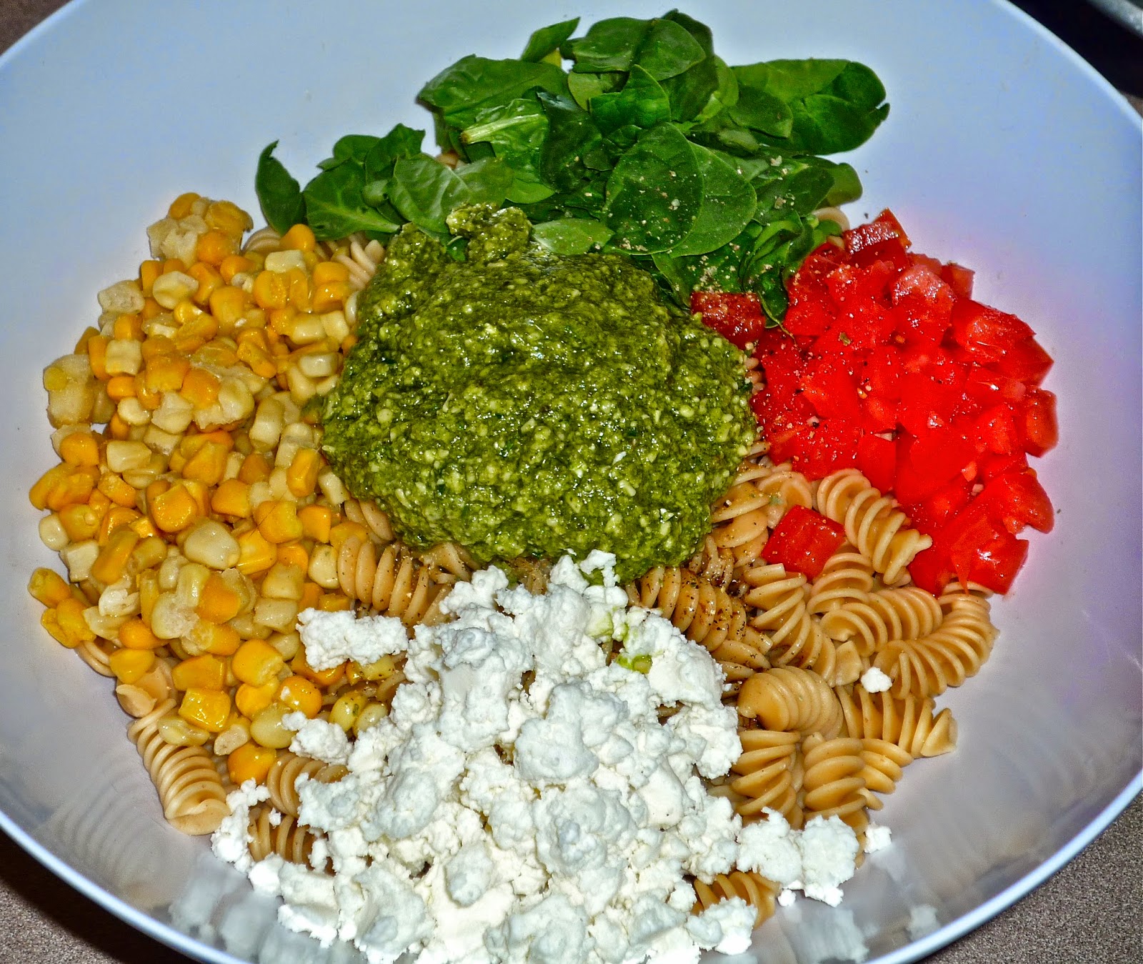 July Secret Recipe Club...Featuring Pesto Pasta Salad Cafe Delites