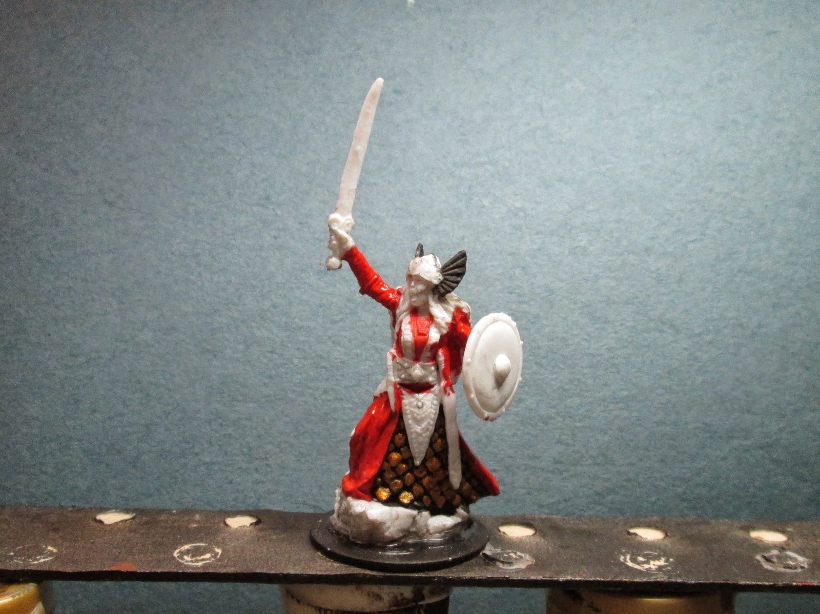 Reaper Miniatures Aina - Female Valkyrie Unpainted Fantasy Miniature, 25mm Heroic Scale, Polymer