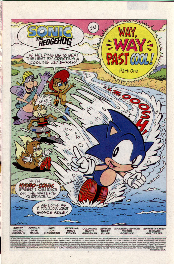 Read online Sonic The Hedgehog comic -  Issue #26 - 2