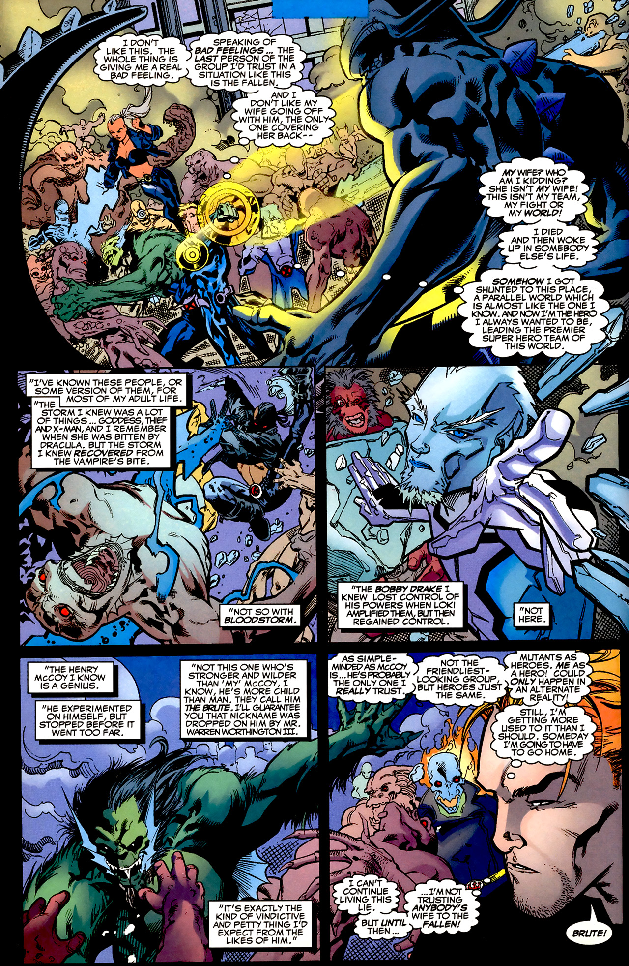 Read online Mutant X comic -  Issue #5 - 6