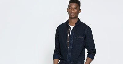 6 Moda: zara Jeans 2014 for men New DENIM JUMPSUIT WITH FAUX LEATHER
