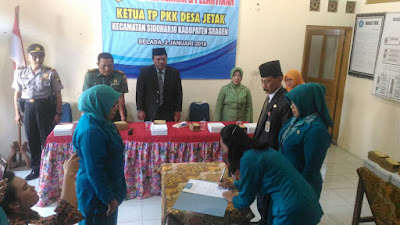 SERAH TERIMA JABATAN KEPALA DESA DESA JETAK