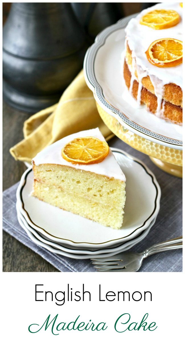 This English Madeira Cake is moist and lemony. #cake #lemoncake