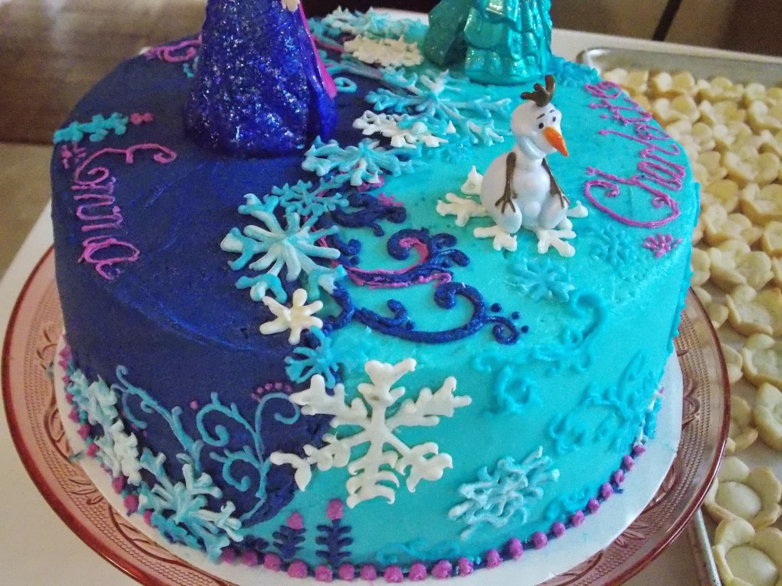 Dawn's Divine Delights Frozen Inspired Cake for Two Sisters
