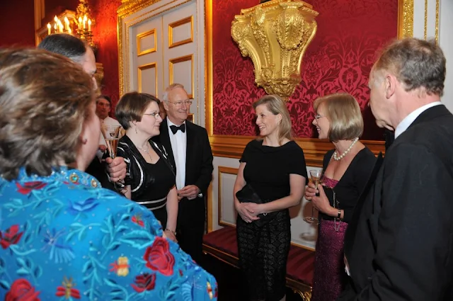 The Countess of Wessex attend a dinner at St. James’s Palace