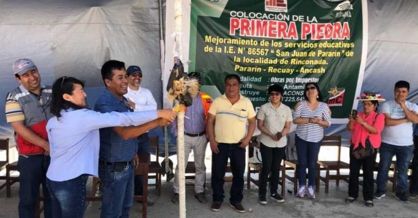MINEDU construye colegio en Áncash mediante Obras por Impuestos MINEDU construye colegio en Áncash mediante Obras por Impuestos