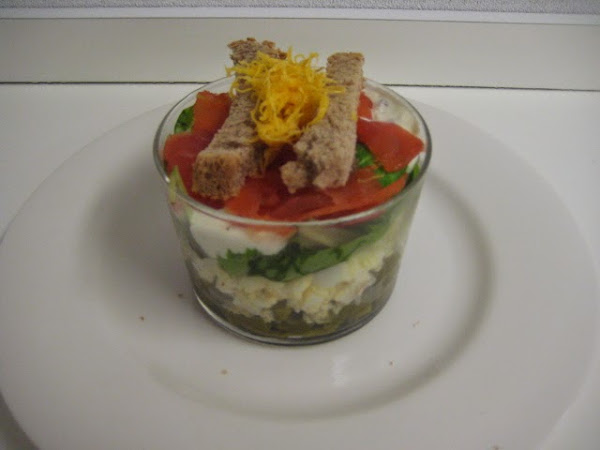 Copa de salmón ahumado