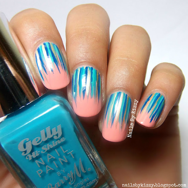 Nails By Kizzy: WNAC2015: Cobalt and Peach
