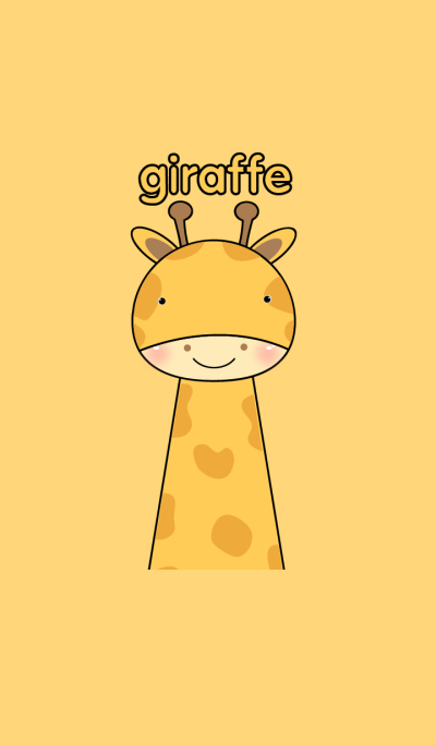 Cute Face Giraffe theme