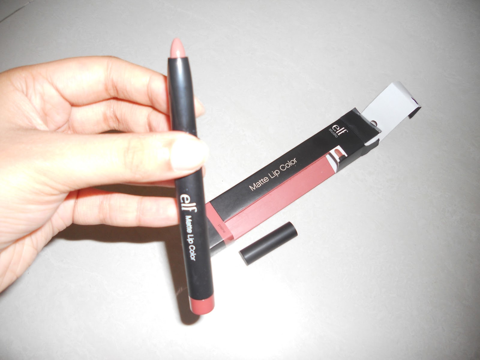 Beautydope Elf Studio matte lipstick Praline Review & swatches