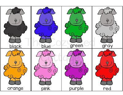 The Cozy Red Cottage: Sheep Color Matching Game
