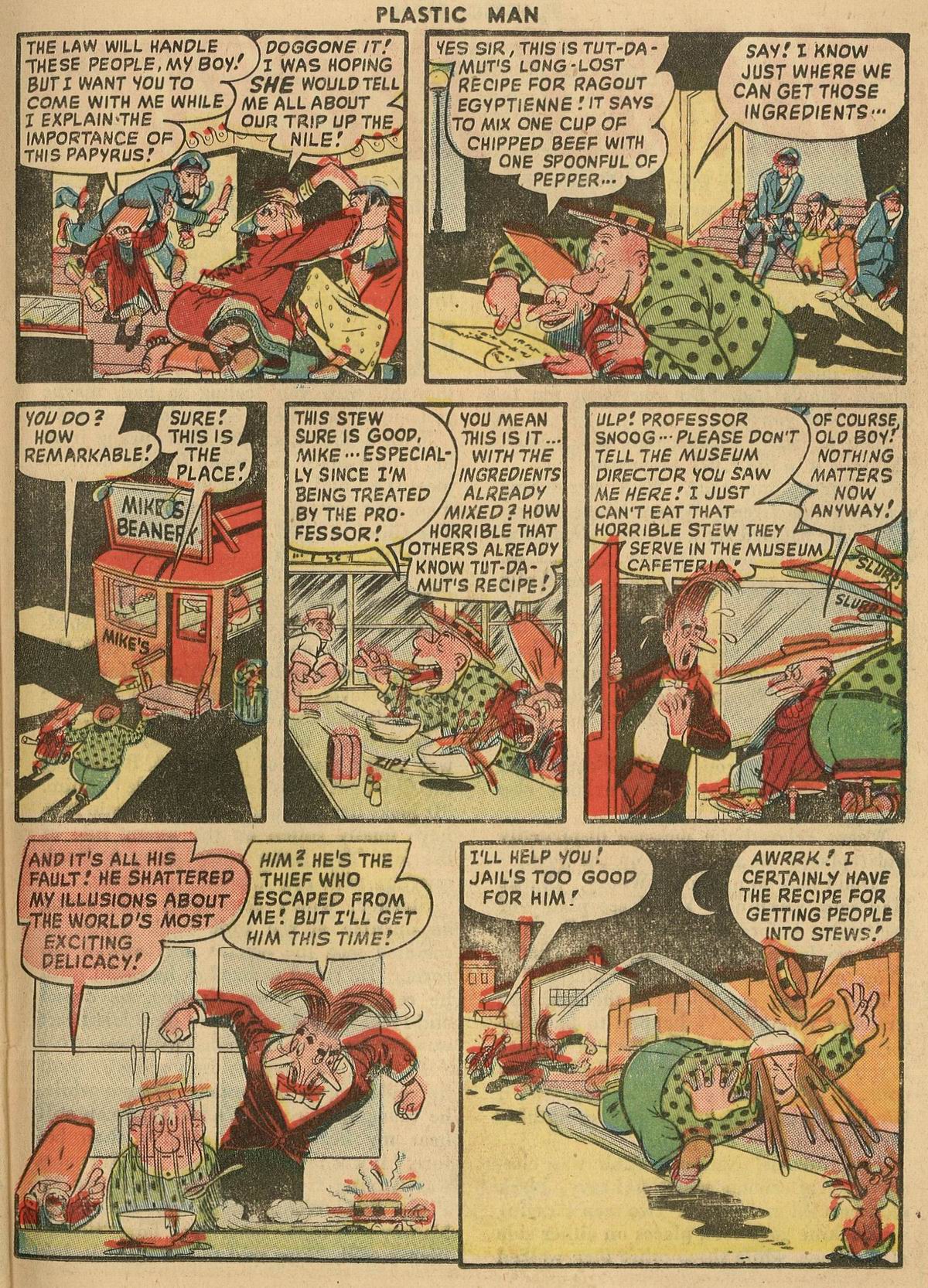 Read online Plastic Man (1943) comic -  Issue #16 - 34