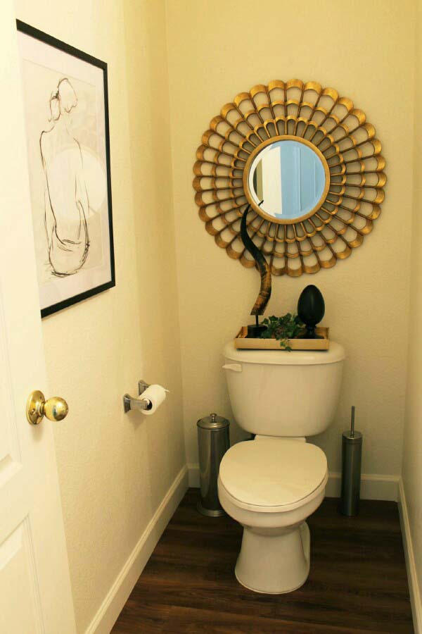 Powder Room Decor Redone Again A Stroll Thru Life