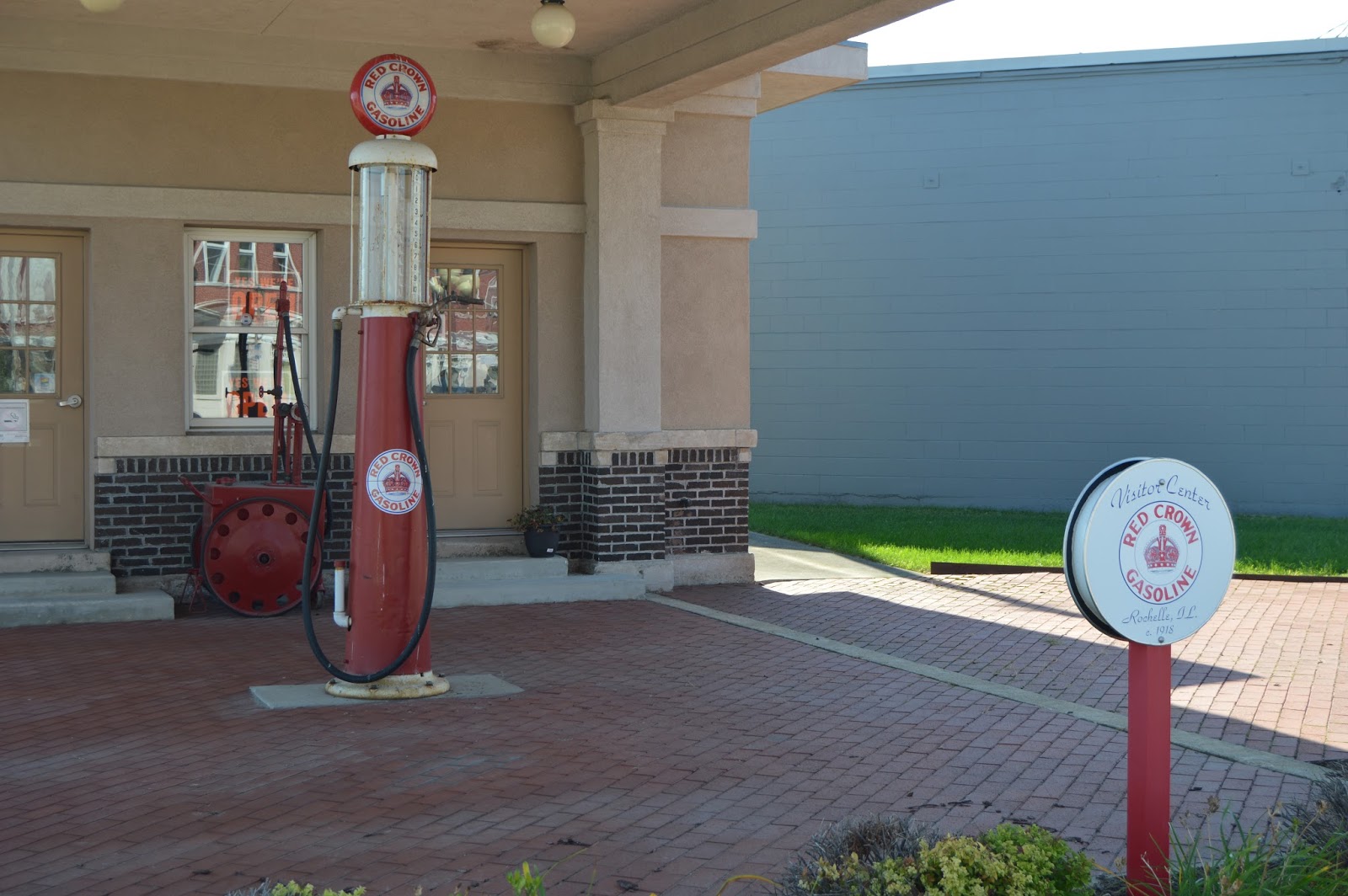 Towns and Nature Rochelle, IL UP/C&NW Depot and Old Gas Station