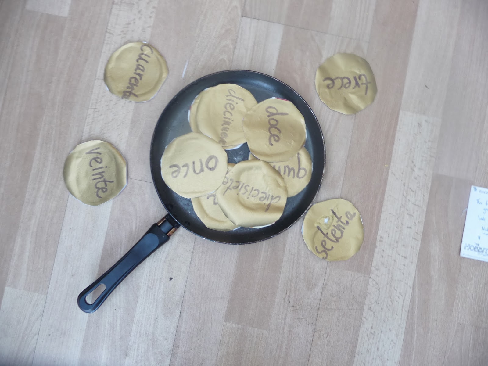 This is how we learn Spanish... Pancake Day again)