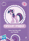 My Little Pony Wave 3 Twilight Sparkle Blind Bag Card