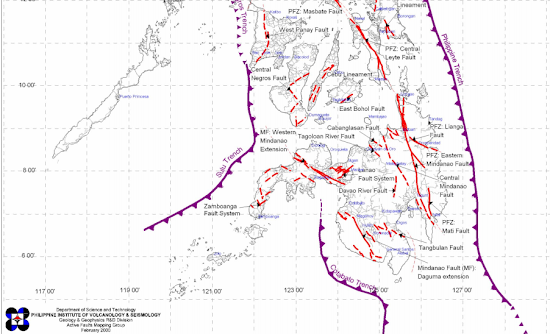 PHIVOLCS Philippine Fault Line Map
