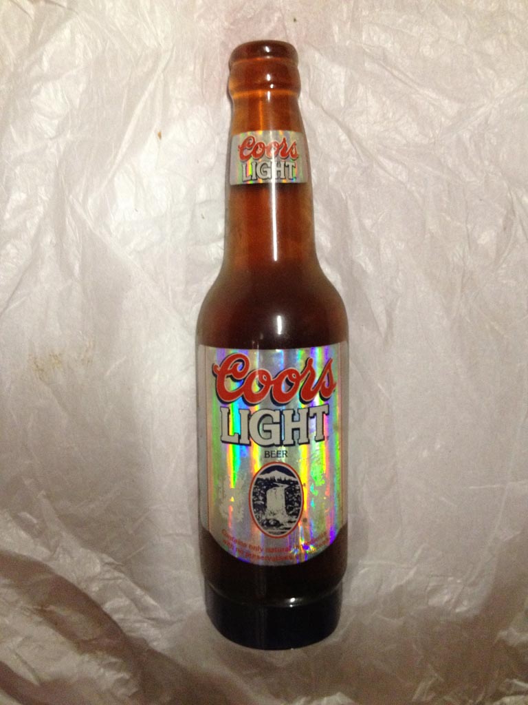 Tap Handle 175 Coors Light "Prism" Beer Bottle