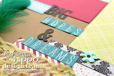 Feathers_Hopes And Dreams_Altered Notebook_Sequin Flower