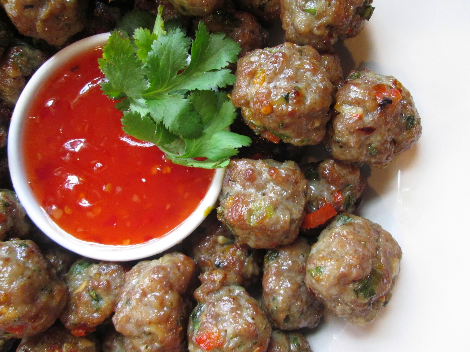 Stirring the Pot: Asian Pork Balls with Chili Dipping Sauce
