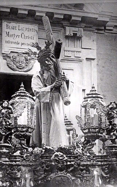 El señor del Gran Poder con tunica blanca en 1913 El señor del Gran Poder con tunica blanca en 1913