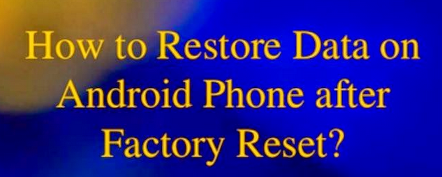 free data recovery after factory restore free data recovery after factory restore