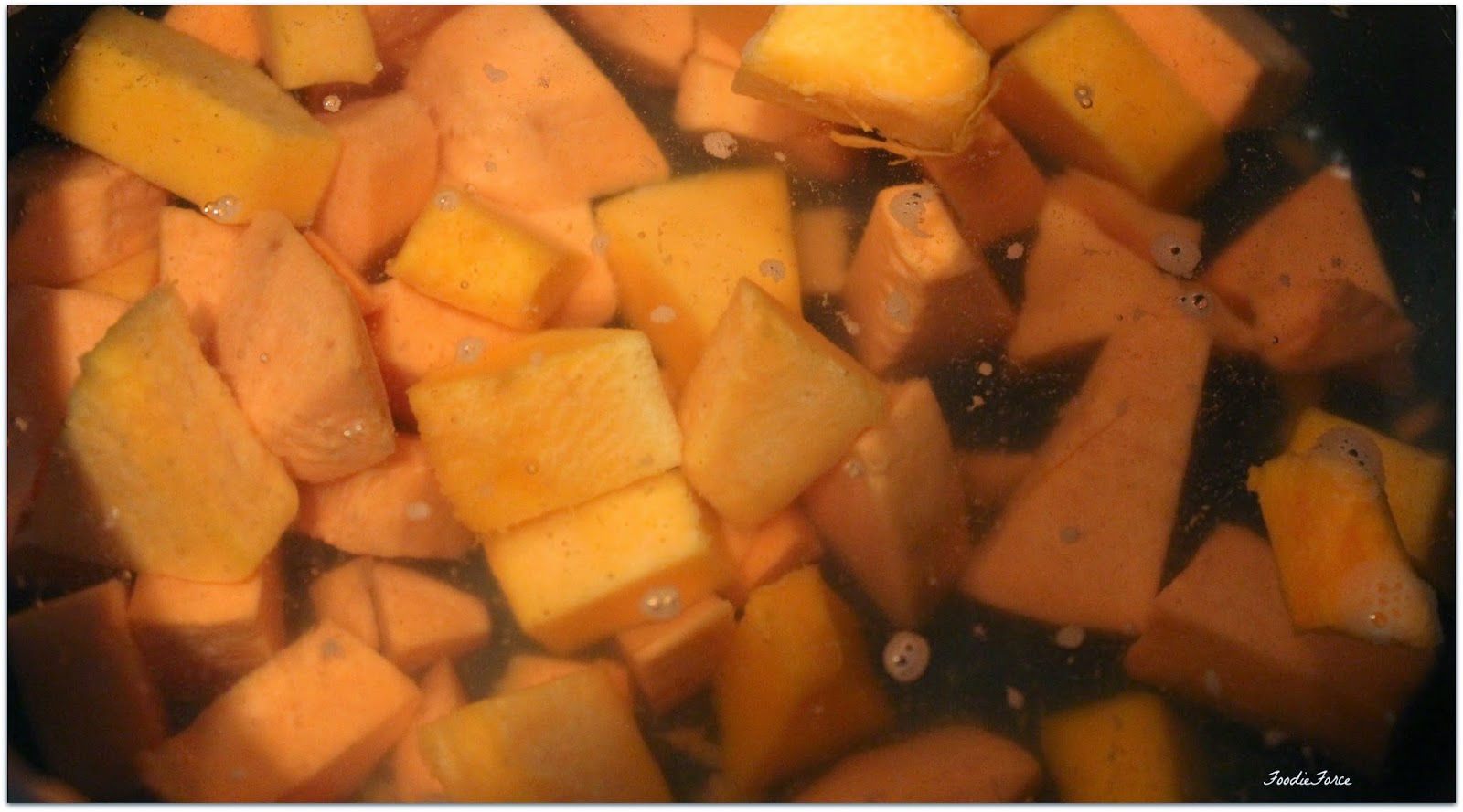 Butternut squash and sweet poato mash 