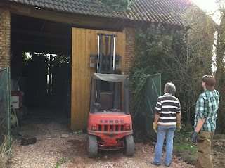 Hausbaublog@PiaSimon: Das Scheunentor wird gerettet