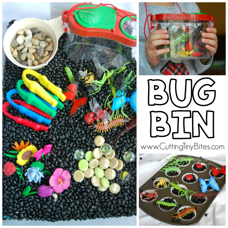 Insect Sensory Bin What Can We Do With Paper And Glue