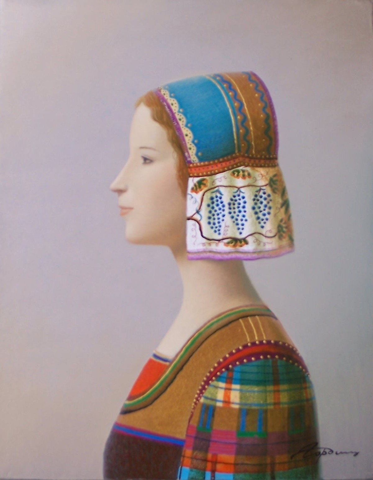 Evgeni Gordiets Woman and blue grape Evgeni Gordiets Woman and blue grape