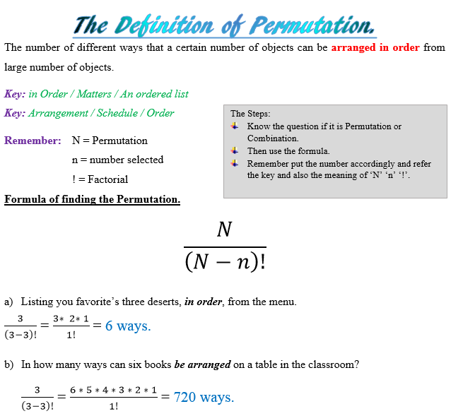 Maths Field Permutation