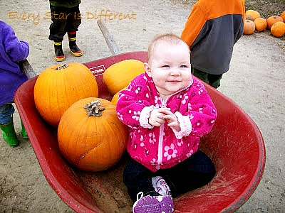 Visiting the pumpkin patch